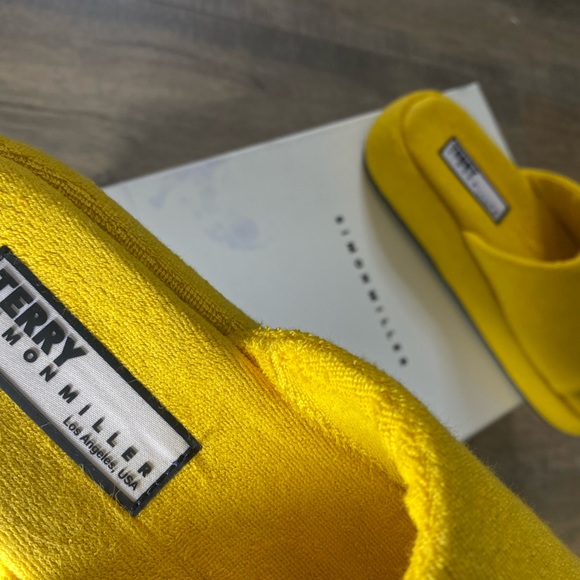 Simon Miller Terry slide size 36 YELLOW platform slide - Picture 6 of 12